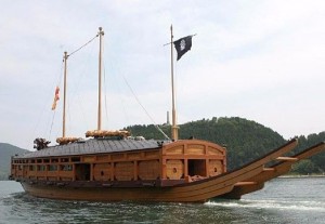 vue arrière d'un Geobukseon